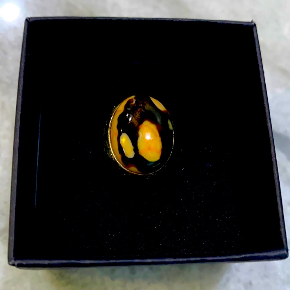 Size 6 solid sterling and moonstone ring